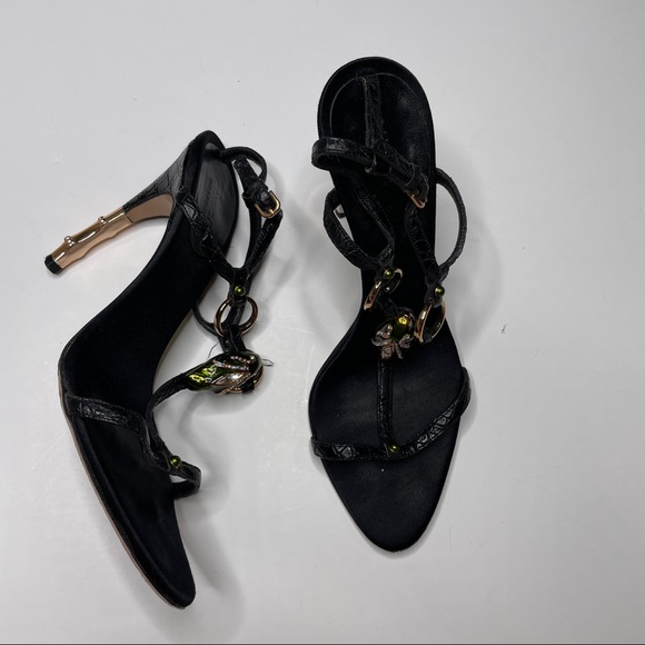Gucci Shoes - BEAUTIFUL GUCCI BUG STONE HEELS